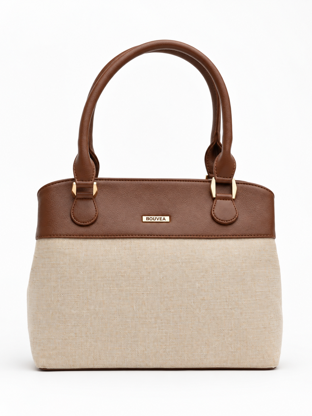 Elara Tote – Elegant Two-Tone Structured Handbag