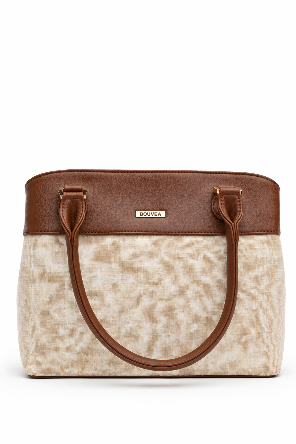 Elara Tote – Elegant Two-Tone Structured Handbag