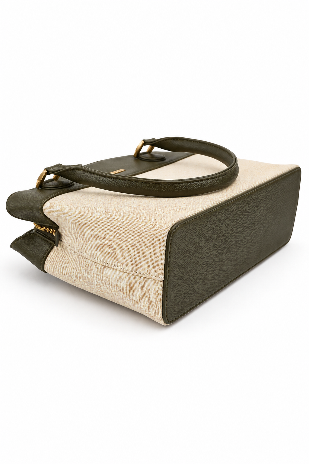 Elara Tote – Elegant Two-Tone Structured Handbag