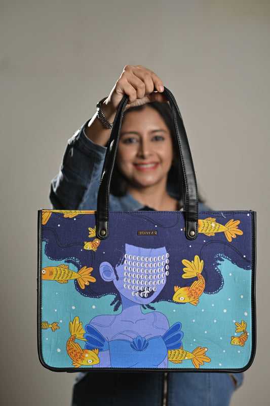 Aquie - Printed Canvas Tote bag
