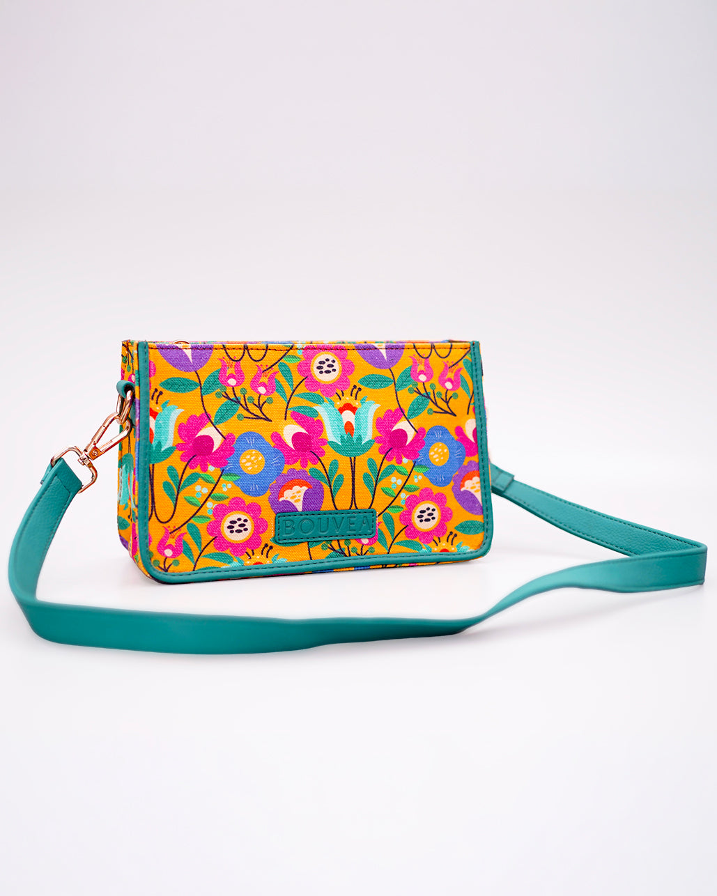 Floro - Quirky Floral Print Canvas Sling Bag