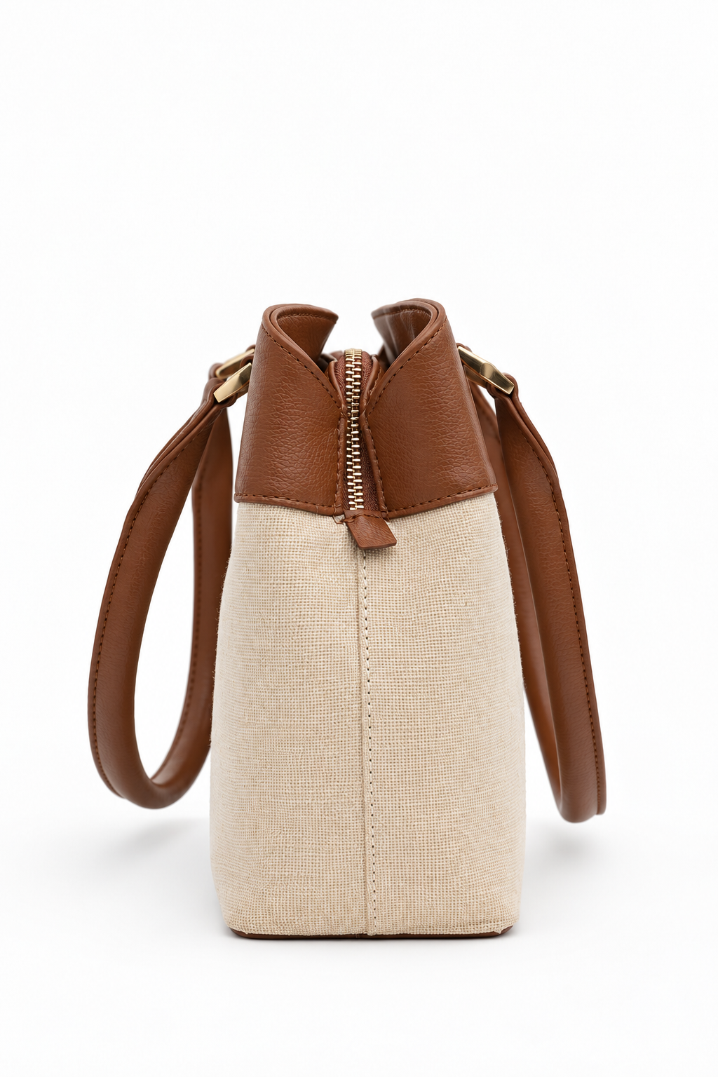 Elara Tote – Elegant Two-Tone Structured Handbag