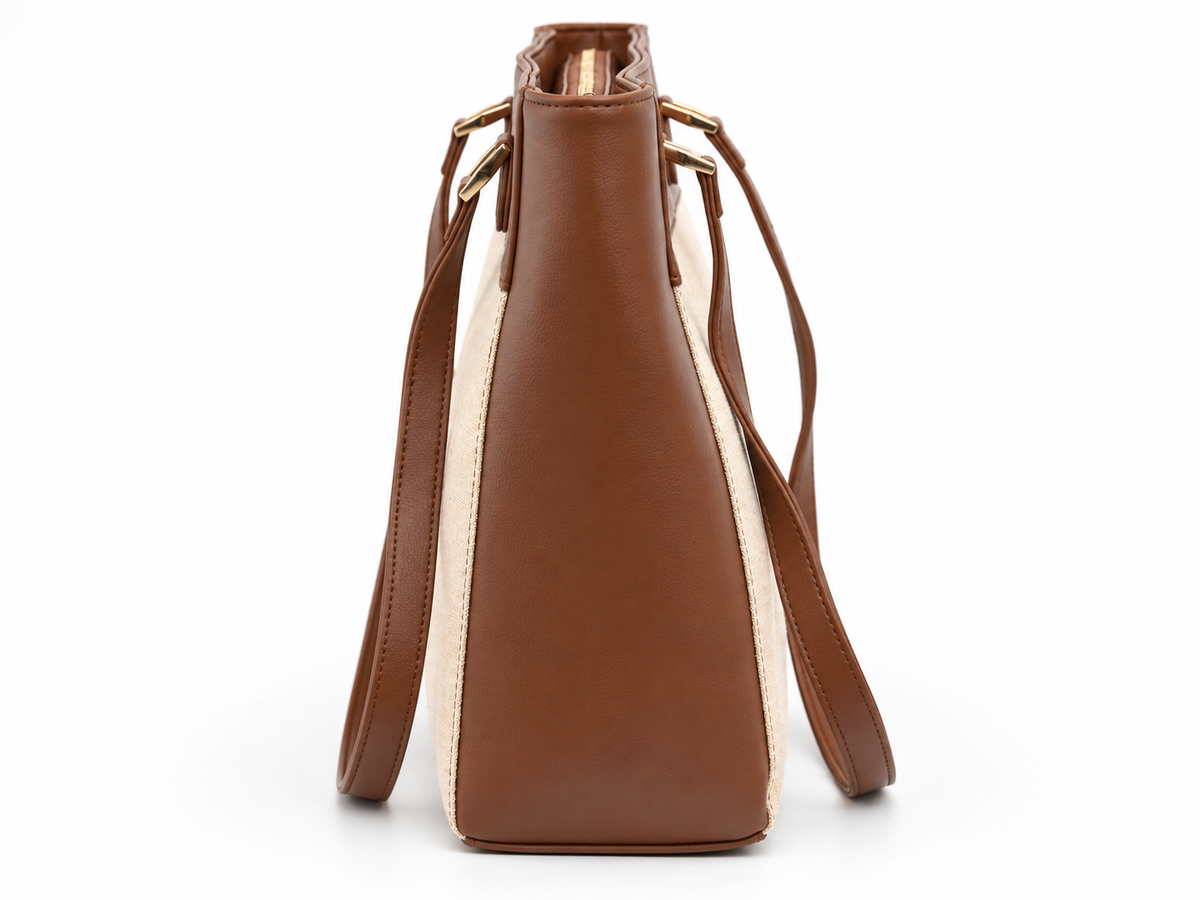 Rowen classic structured laptop tote bag