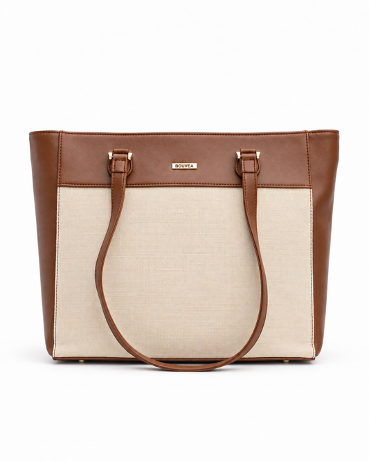 Rowen classic structured laptop tote bag