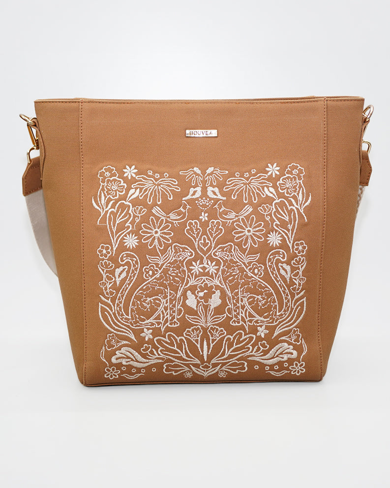 Vanya - Embroidered Single Shoulder Tote