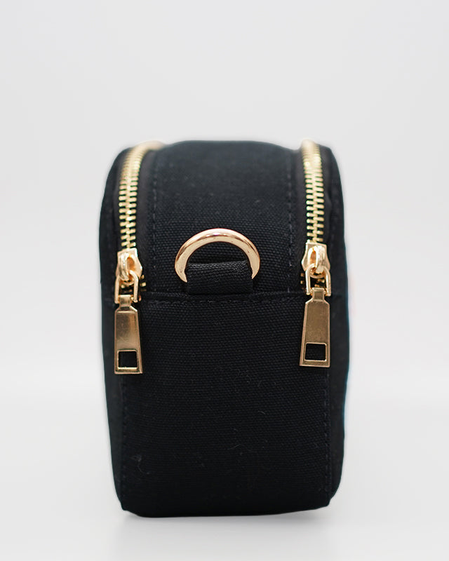 Crabby - Embroidered Canvas Crossbody Bag